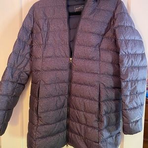 Blue/Gray long light weight winter coat